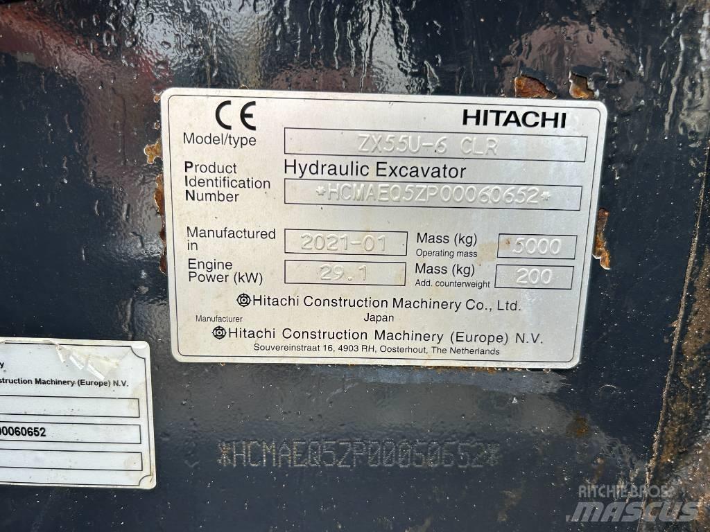 Hitachi ZX55U-6 小型挖掘机