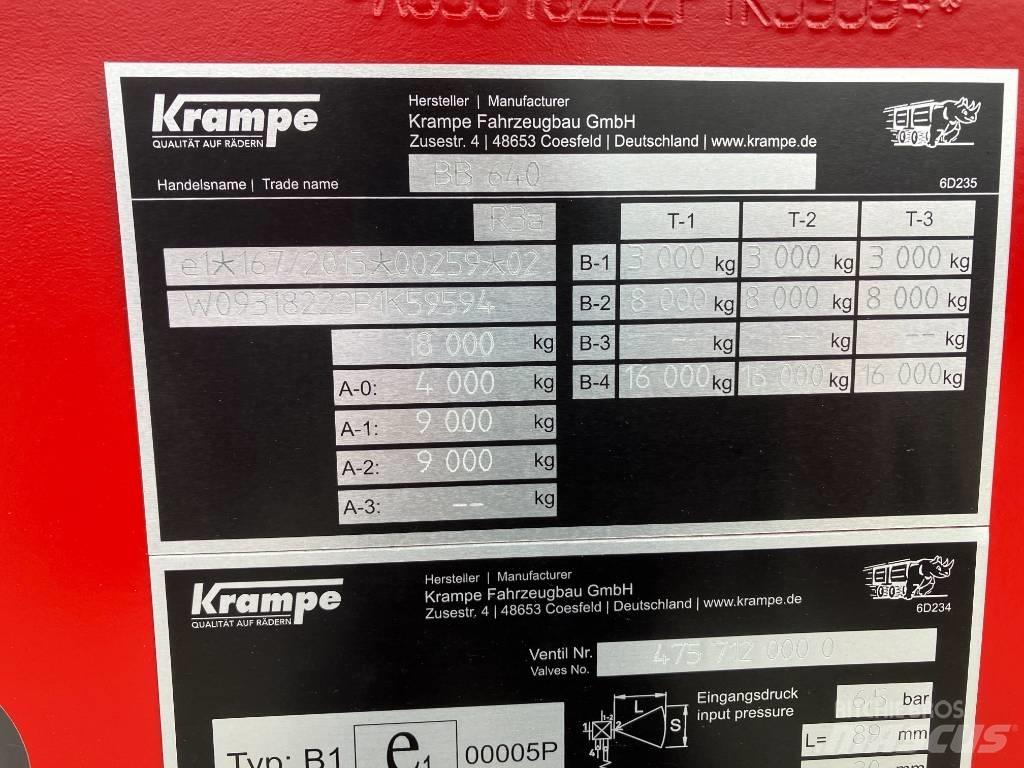 Krampe BB640 自卸拖车