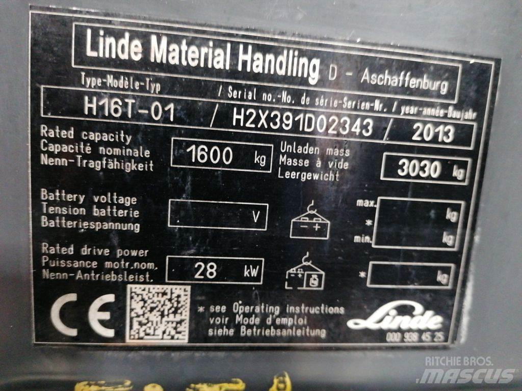 Linde H16T-01 天然气叉车