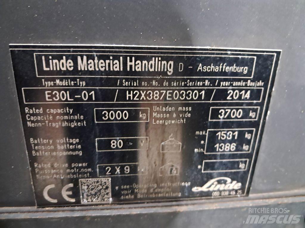 Linde E30L-01 电动叉车