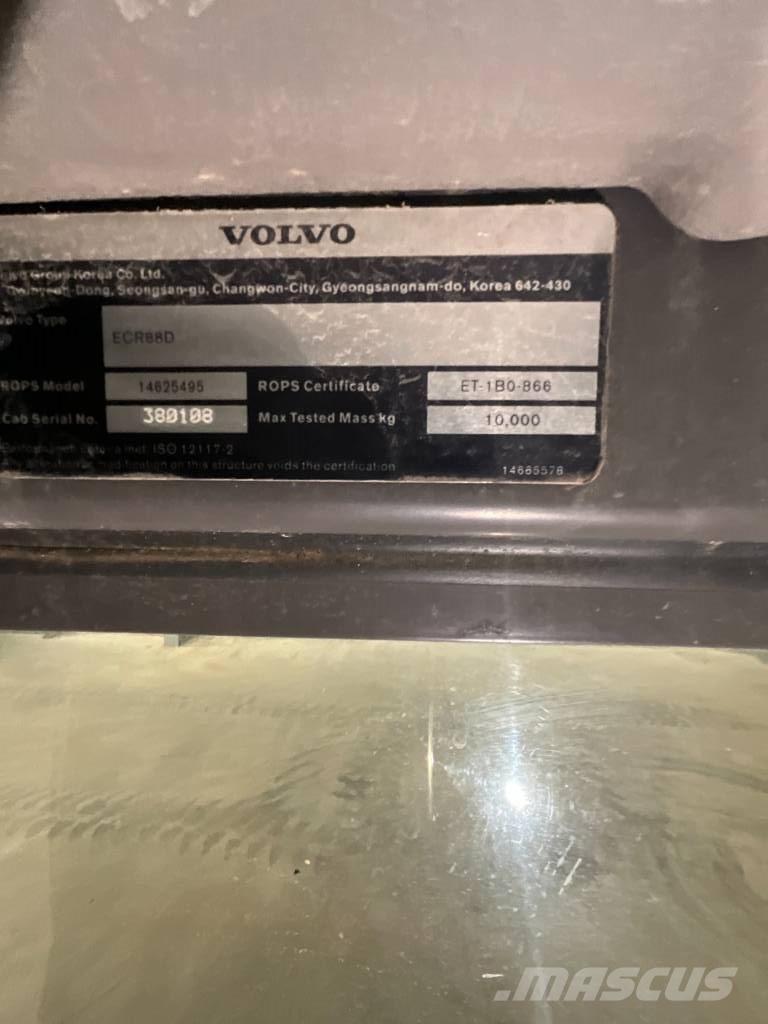 Volvo ECR 88 D 驾驶室与内部