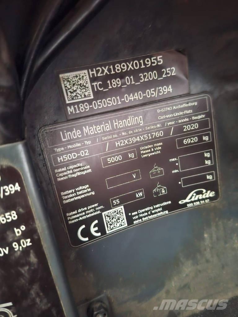 Linde H50D-02 柴油叉车
