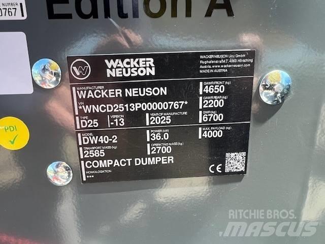 Wacker Neuson DW 40 铰接式自卸车