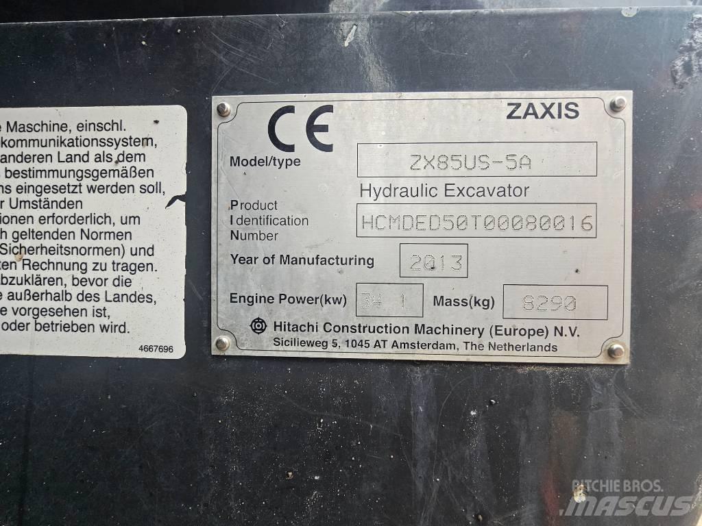 Hitachi ZX 85 US-5 A 中型挖掘机
