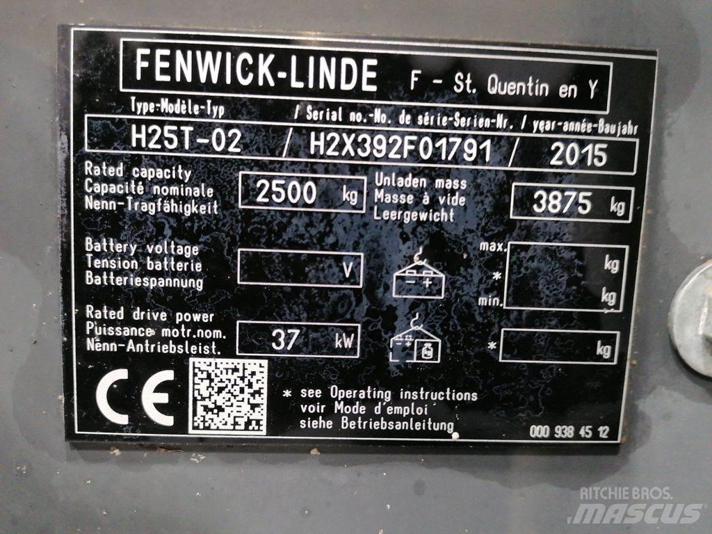 Linde H25T-02 天然气叉车