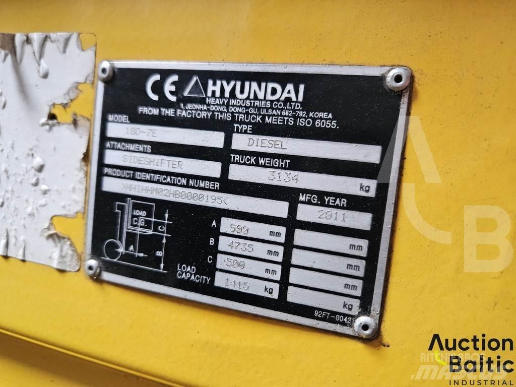 Hyundai 18D-7E 柴油叉车