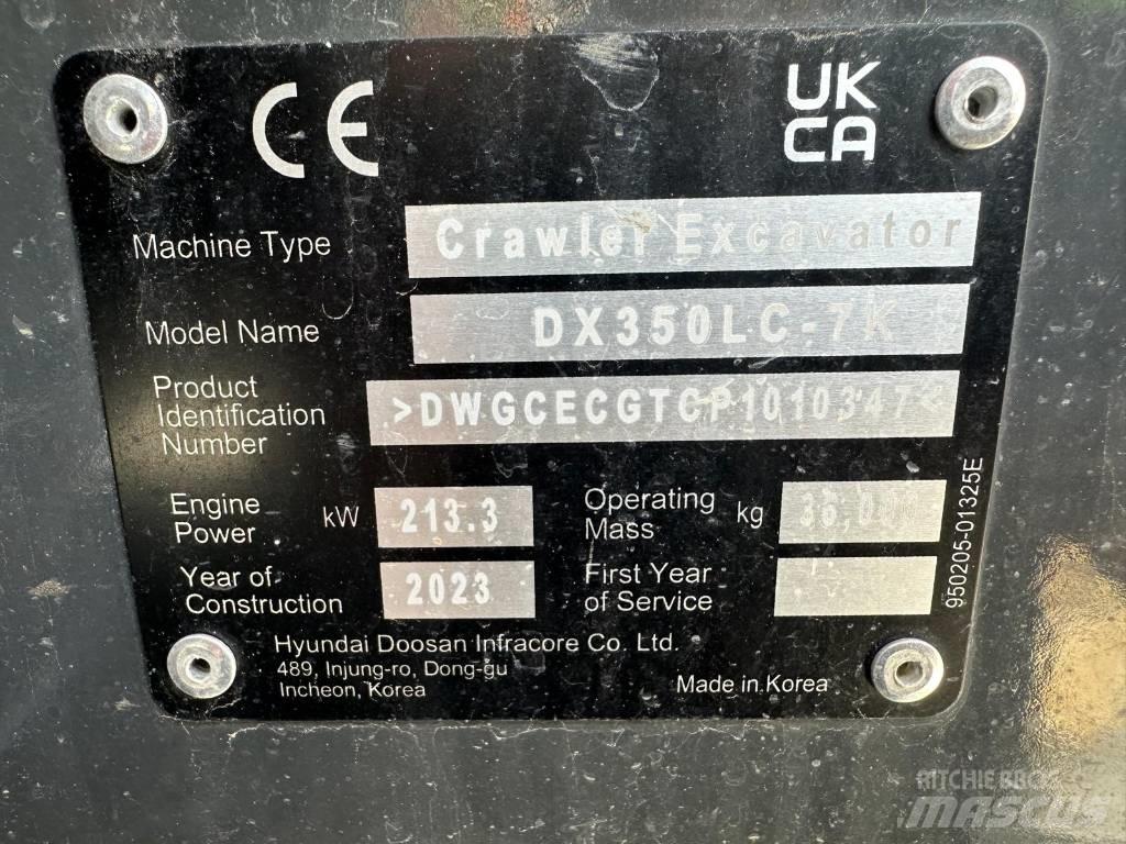 Doosan DX 350 NLC-7 履带挖掘机