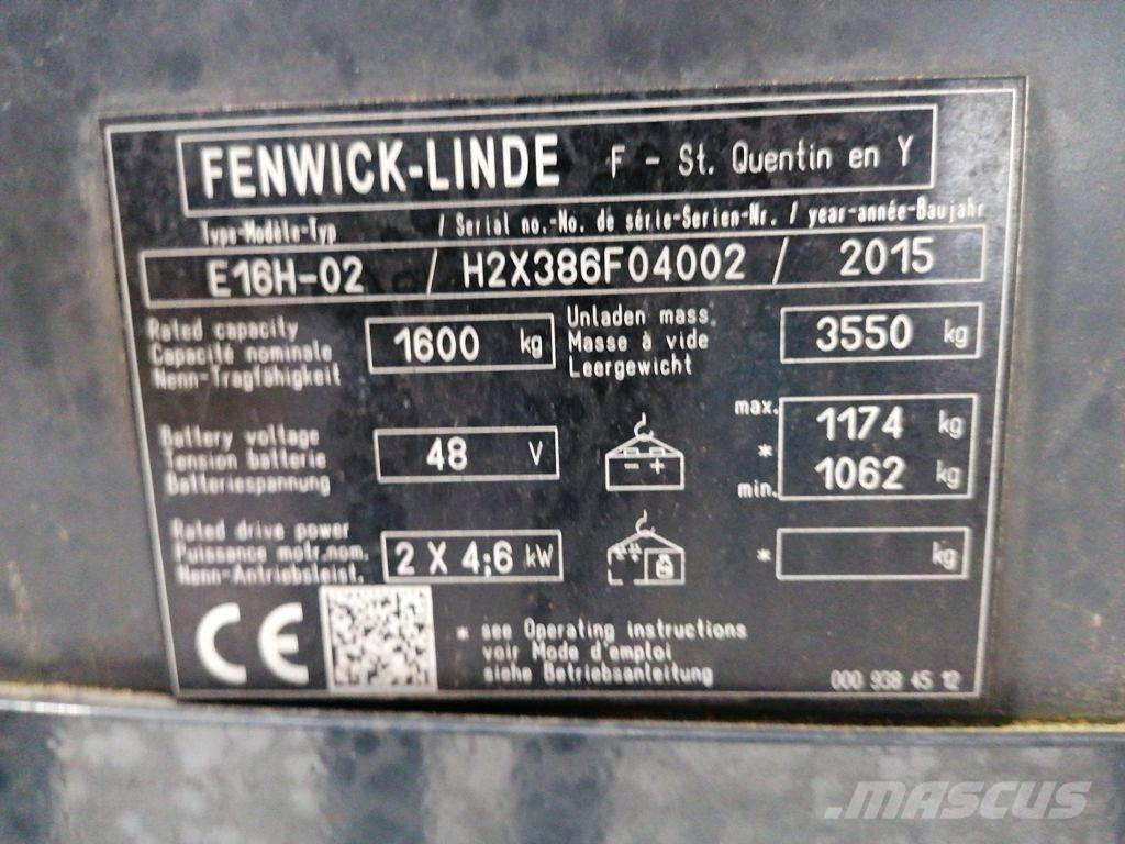 Linde E16H-02 电动叉车