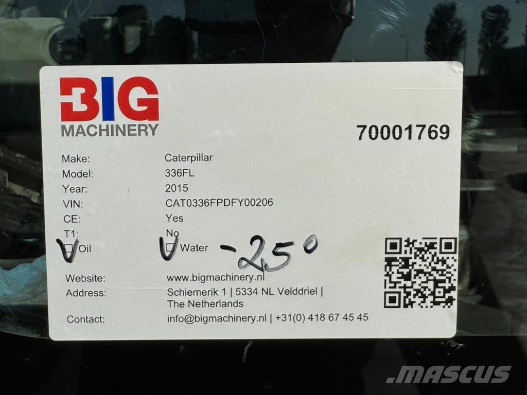 CAT 336FL XE 履带挖掘机