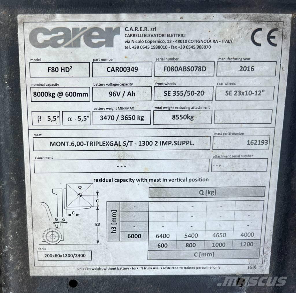 Carer F80 电动叉车