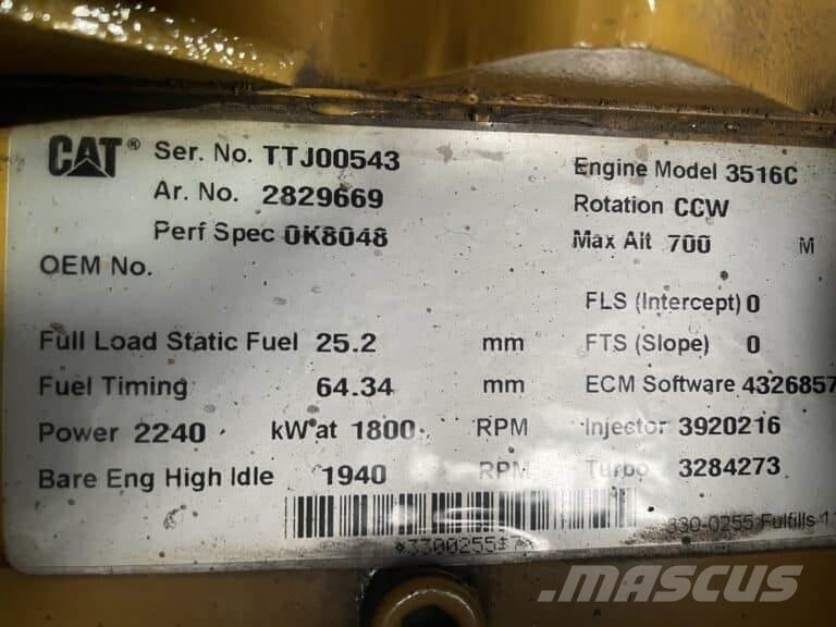 CAT 3516C 船用引擎机组