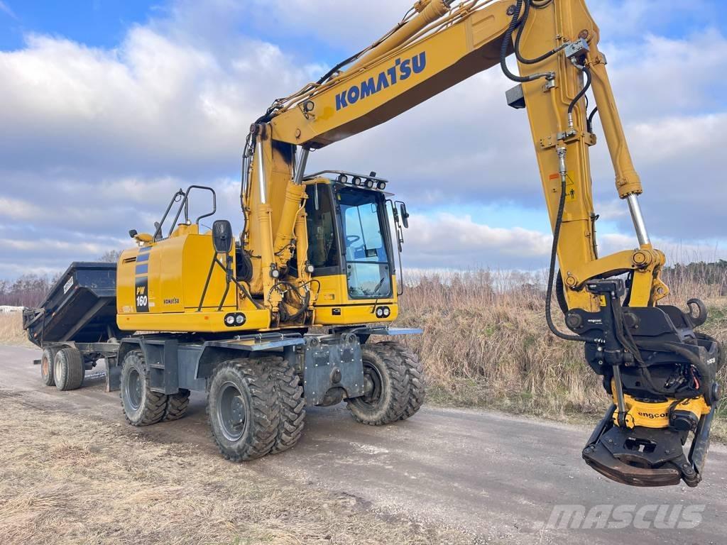 Komatsu PW 160 轮式挖掘机