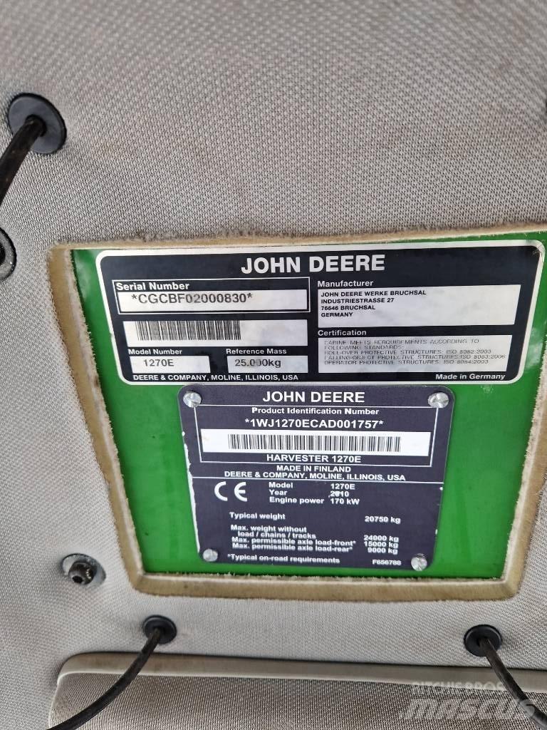 John Deere 1270E 收割机