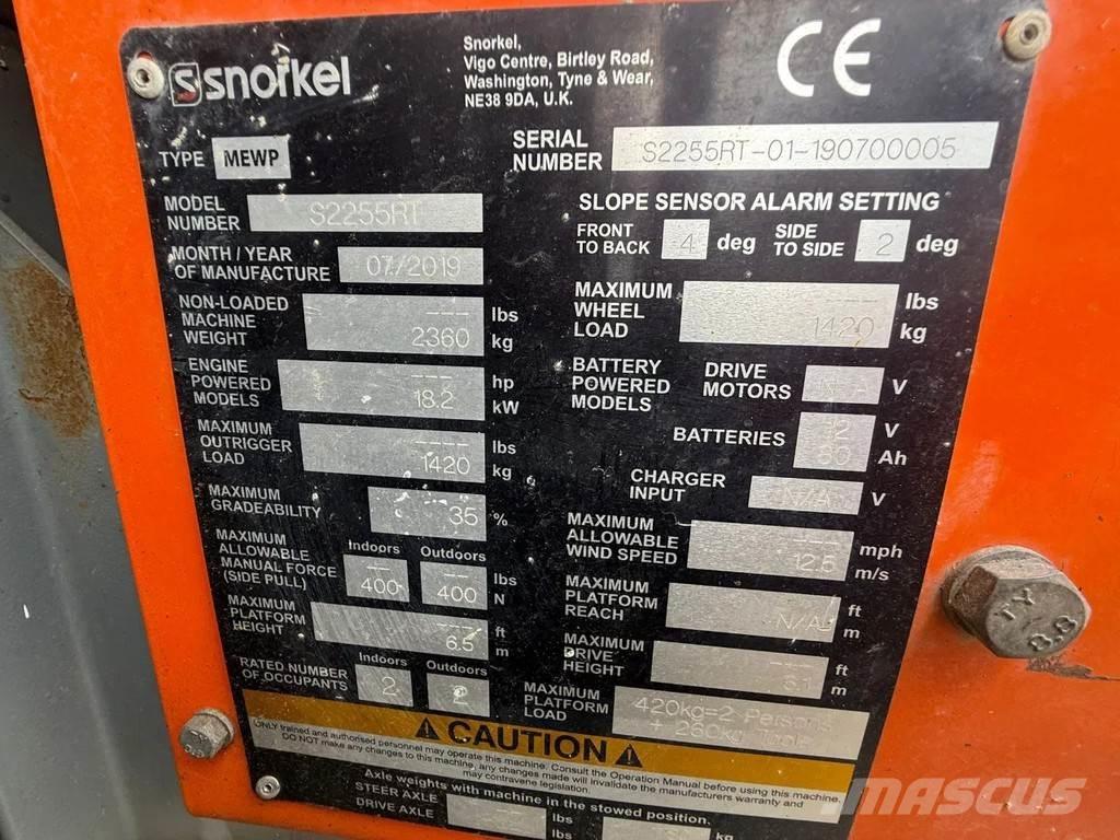 Snorkel S2255RT 剪叉式升降机