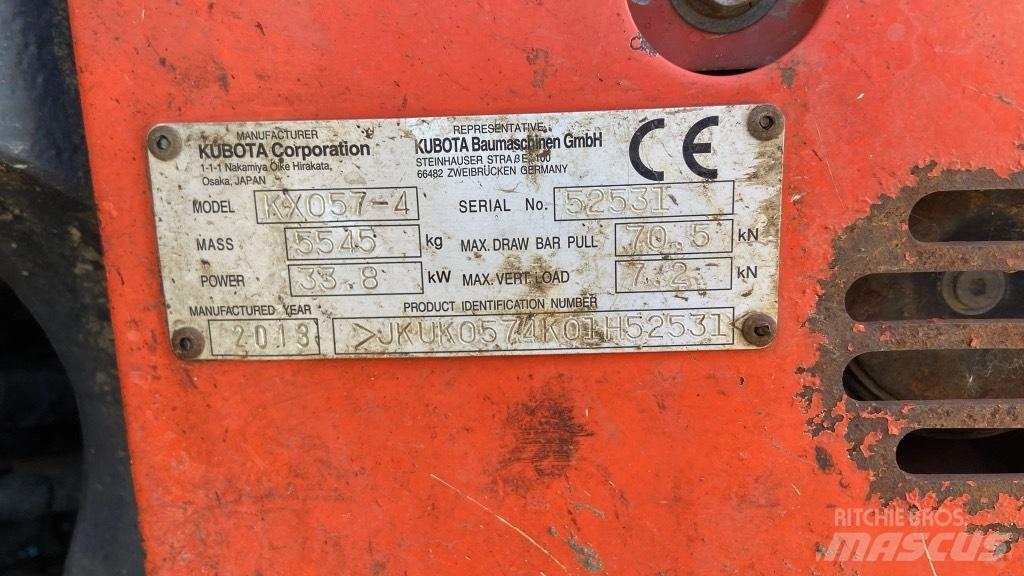 Kubota KX 057-4 小型挖掘机