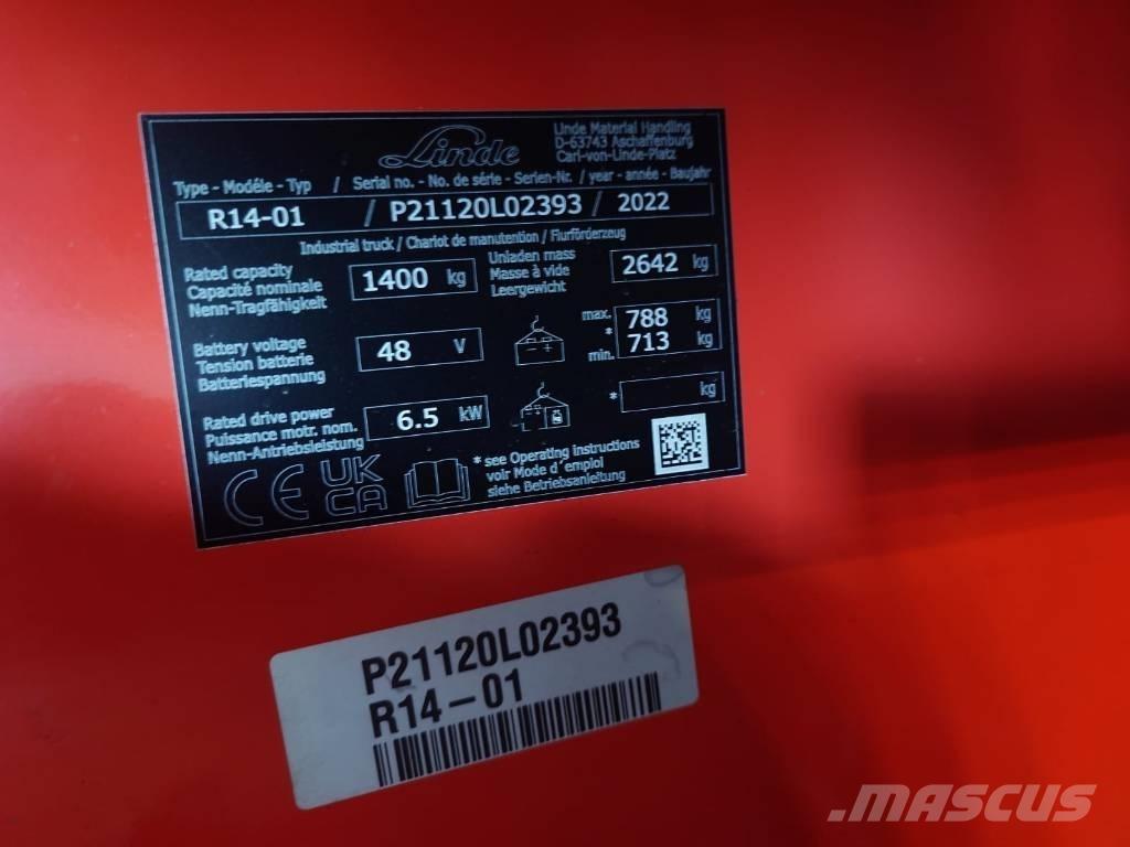 Linde R14/1120 前移式叉车