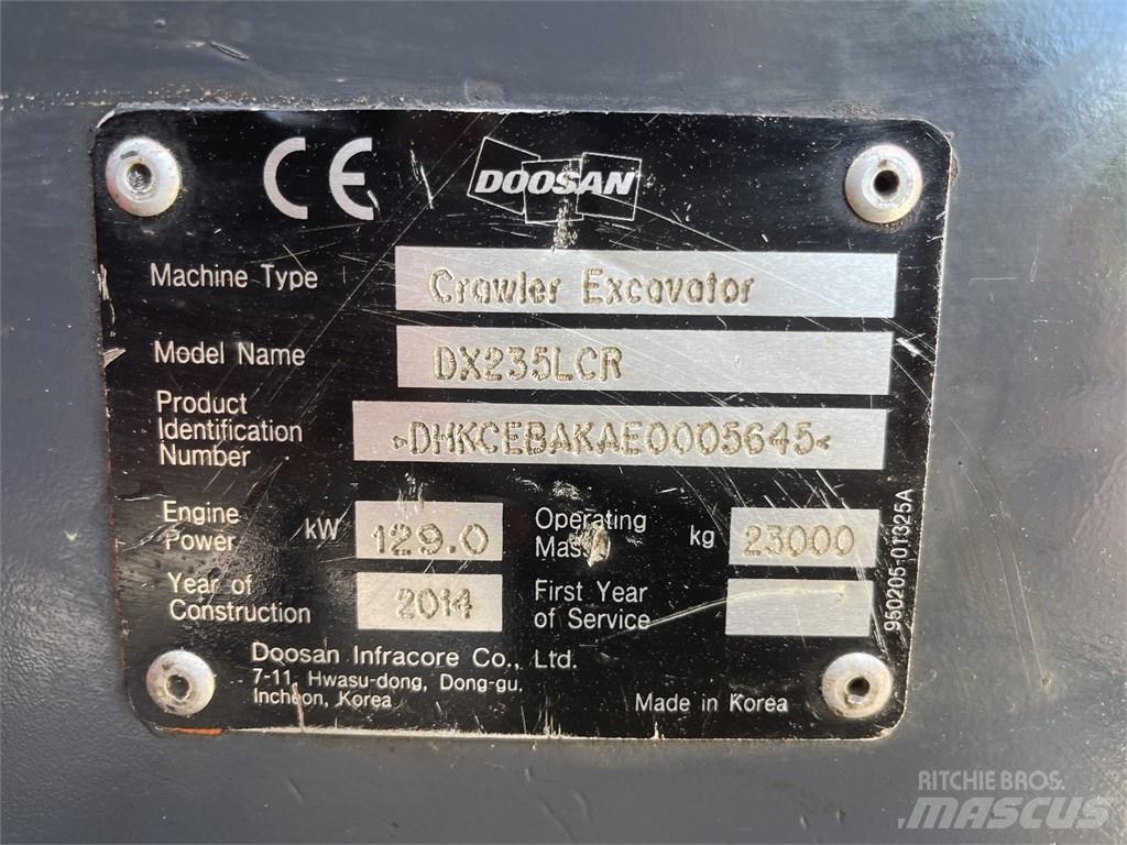 Doosan DX 235 LCR 履带挖掘机