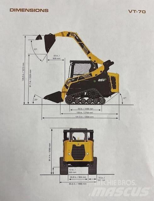ASV VT 70 滑移装载机