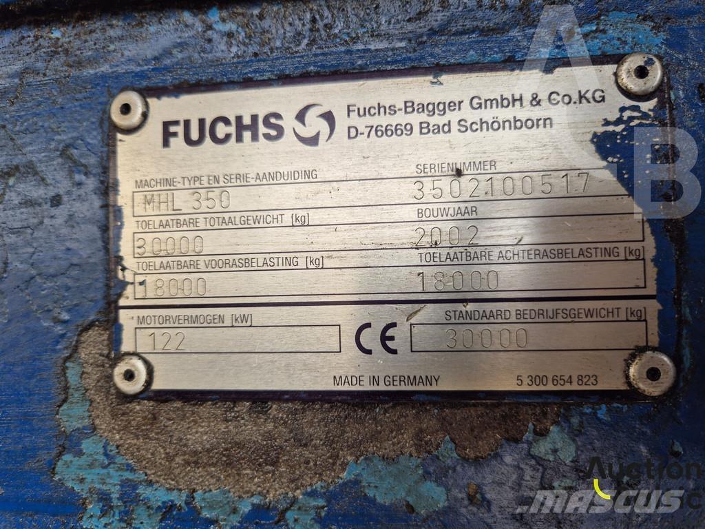 Fuchs MHL 350 轮式挖掘机