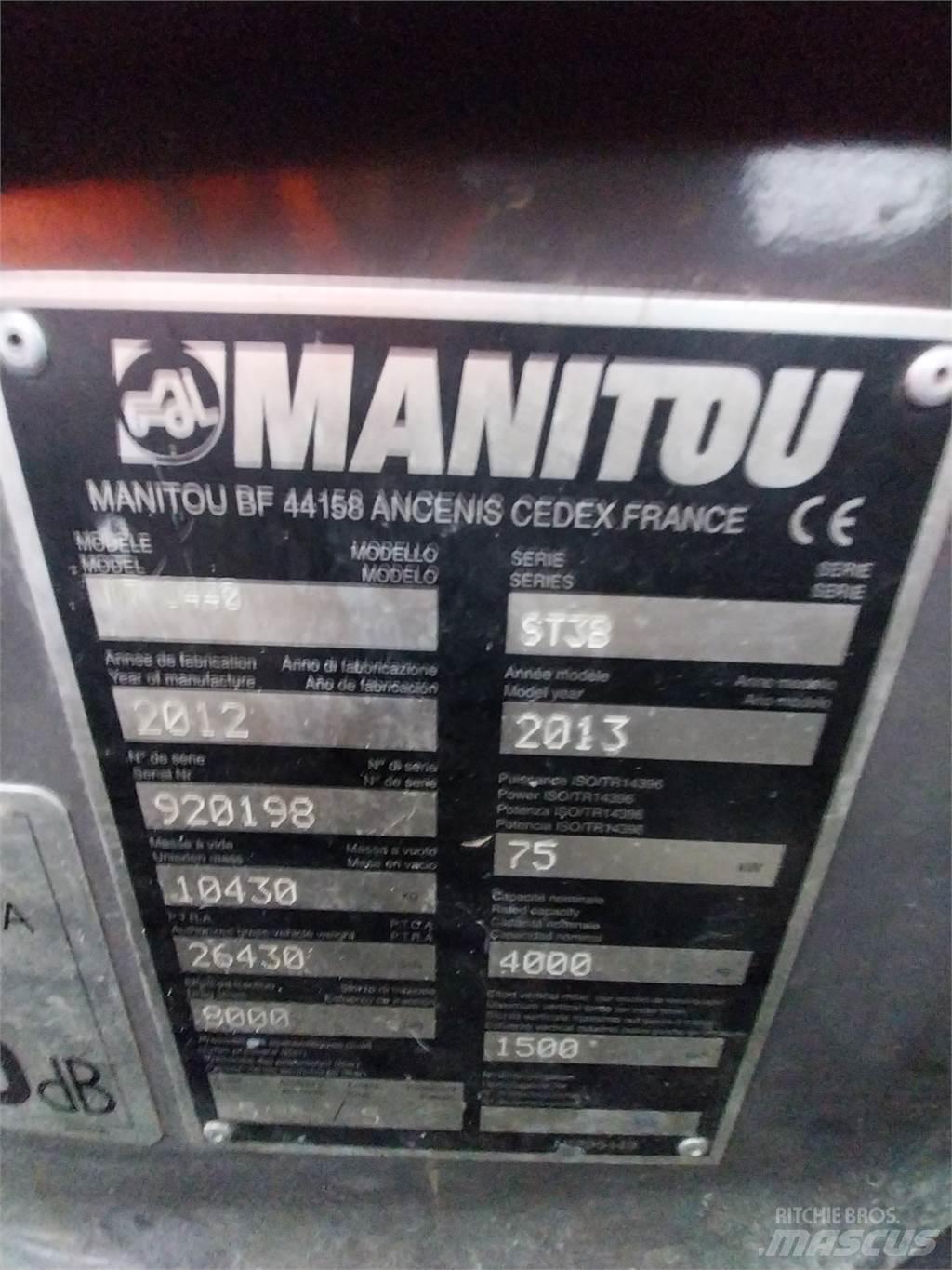 Manitou MT1440 伸缩臂叉装车|叉装车