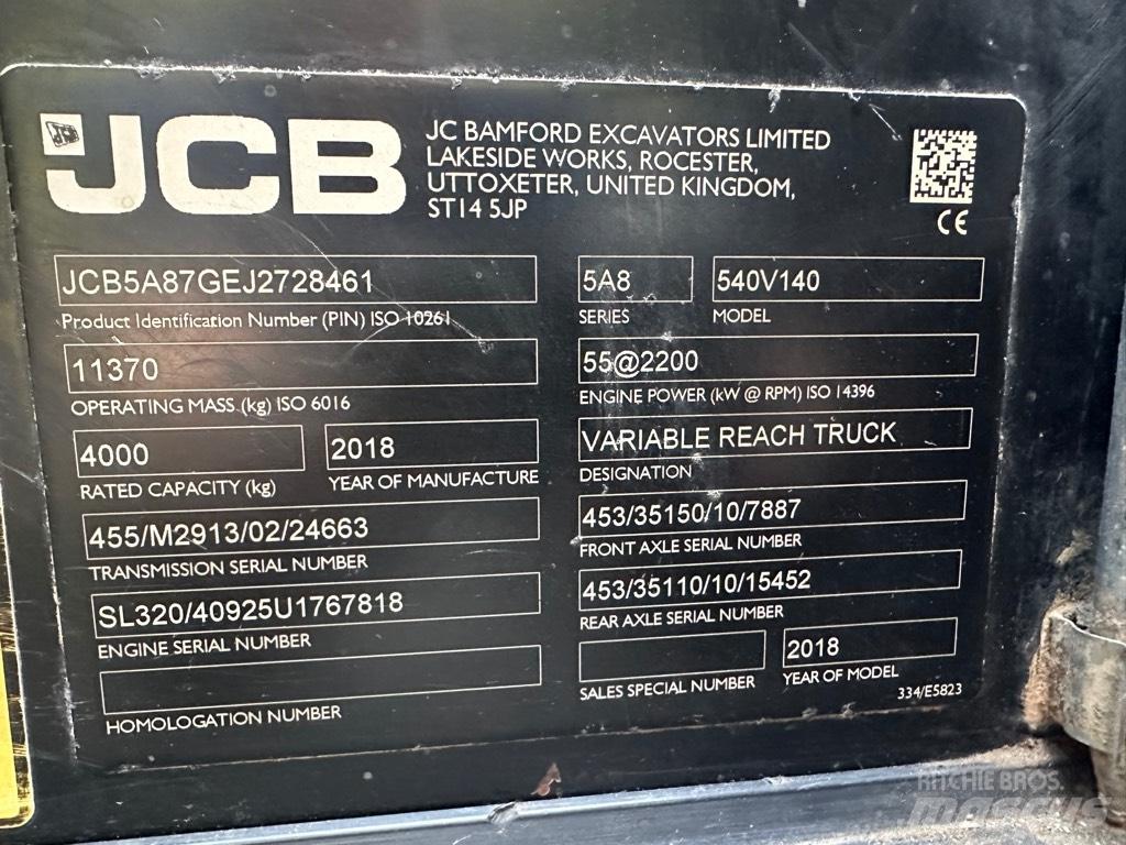 JCB 540-140 伸缩臂叉装车|叉装车