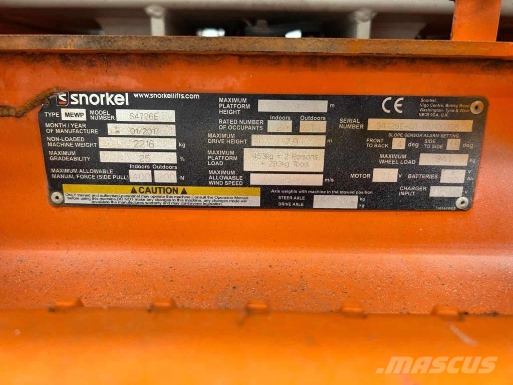 Snorkel S 4726 E 剪叉式升降机