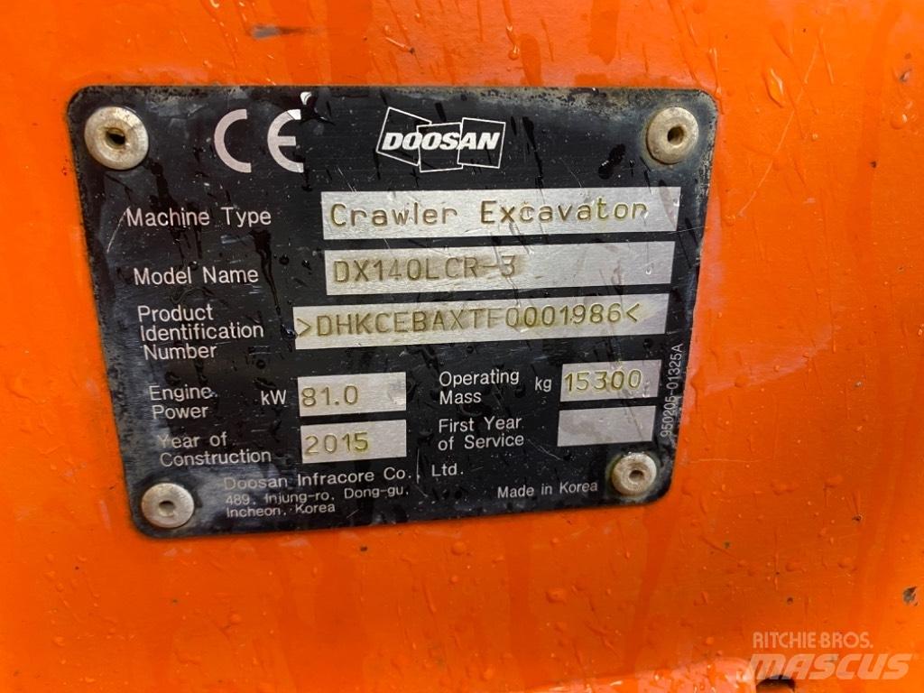 Doosan DX 140 LCR-3 履带挖掘机