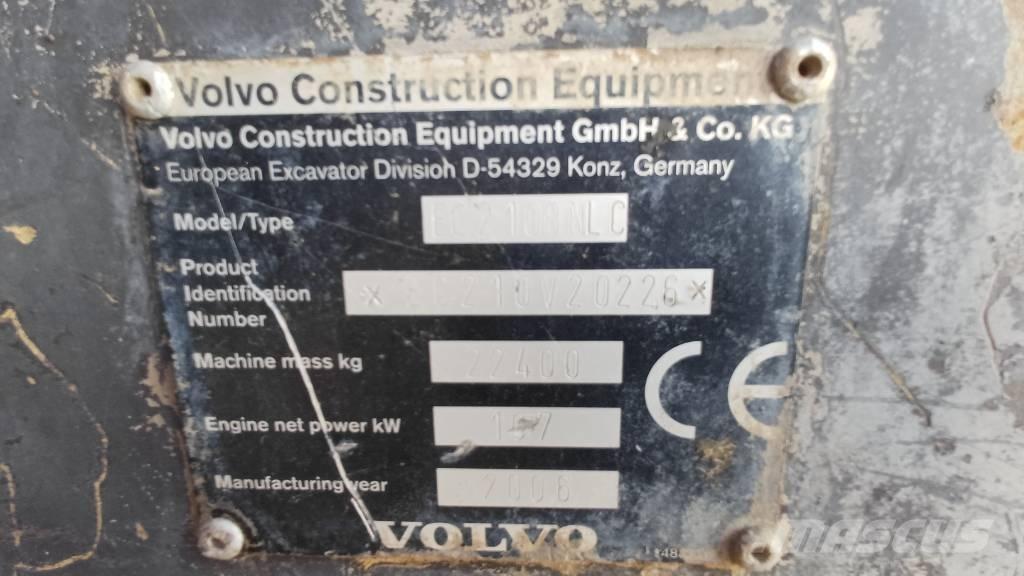 Volvo EC 210 B N LC 履带挖掘机