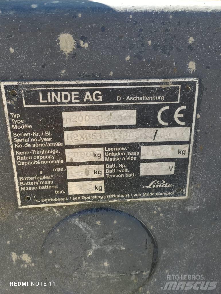 Linde H 20 D 柴油叉车