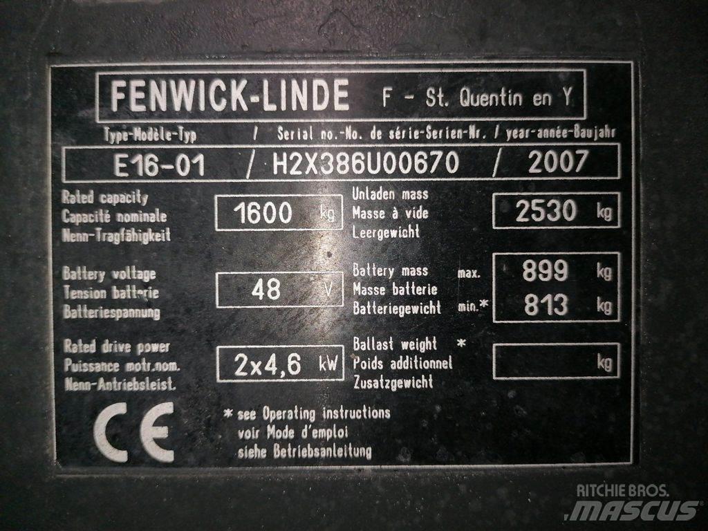 Linde E16-01 电动叉车