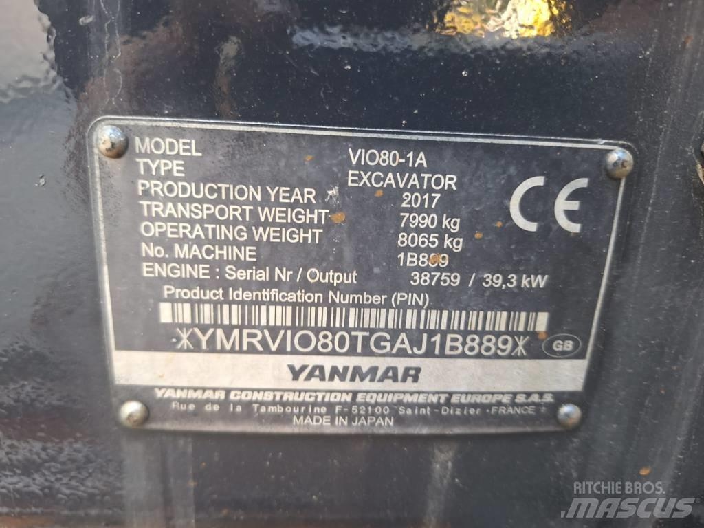 Yanmar Vio 80-1A 中型挖掘机