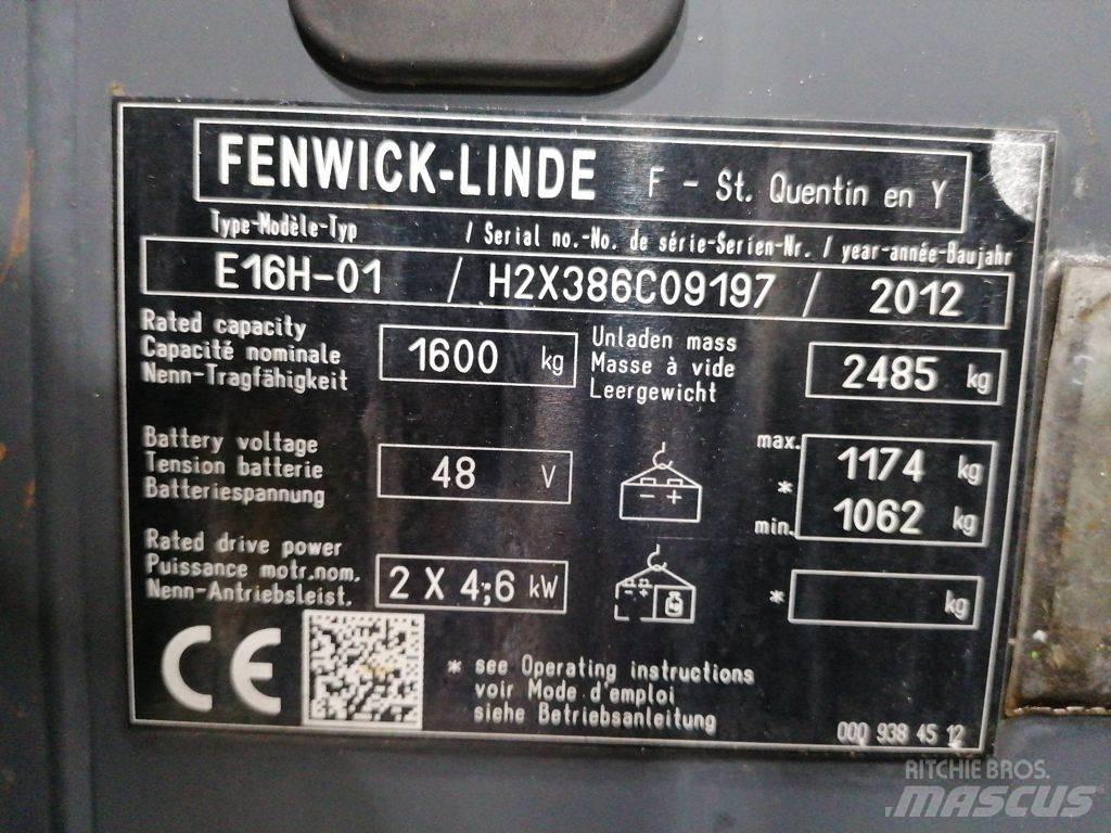Linde E16H-01 电动叉车