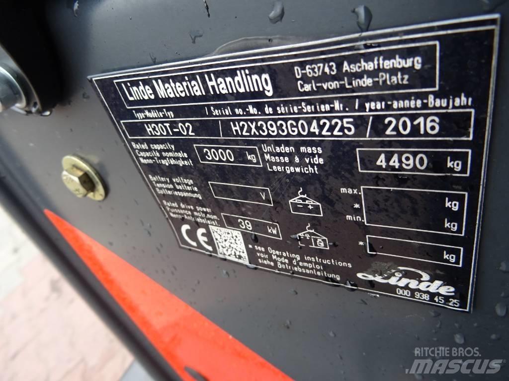 Linde H30T-02 天然气叉车