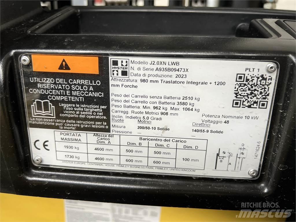 Hyster J2.0XN/ NEU 电动叉车