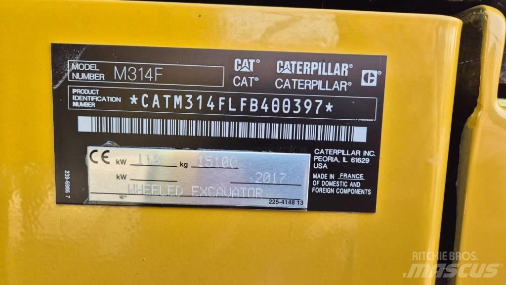 CAT M 314 F 轮式挖掘机