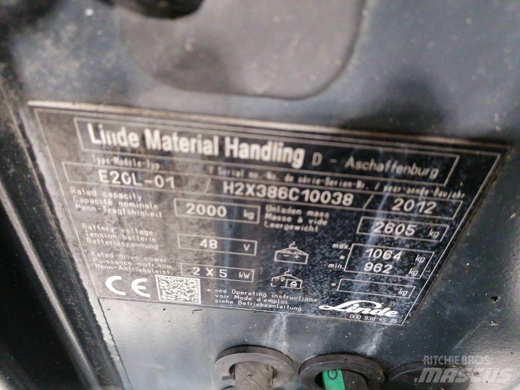 Linde E20L-01 电动叉车