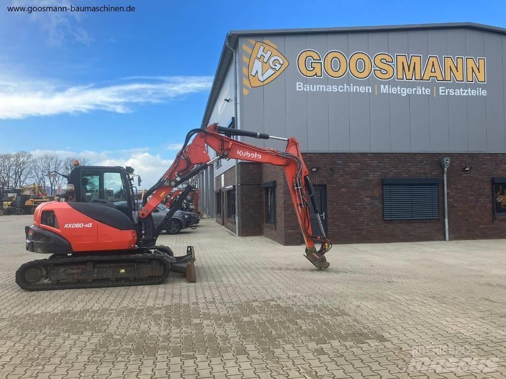 Kubota KX080-4a 中型挖掘机