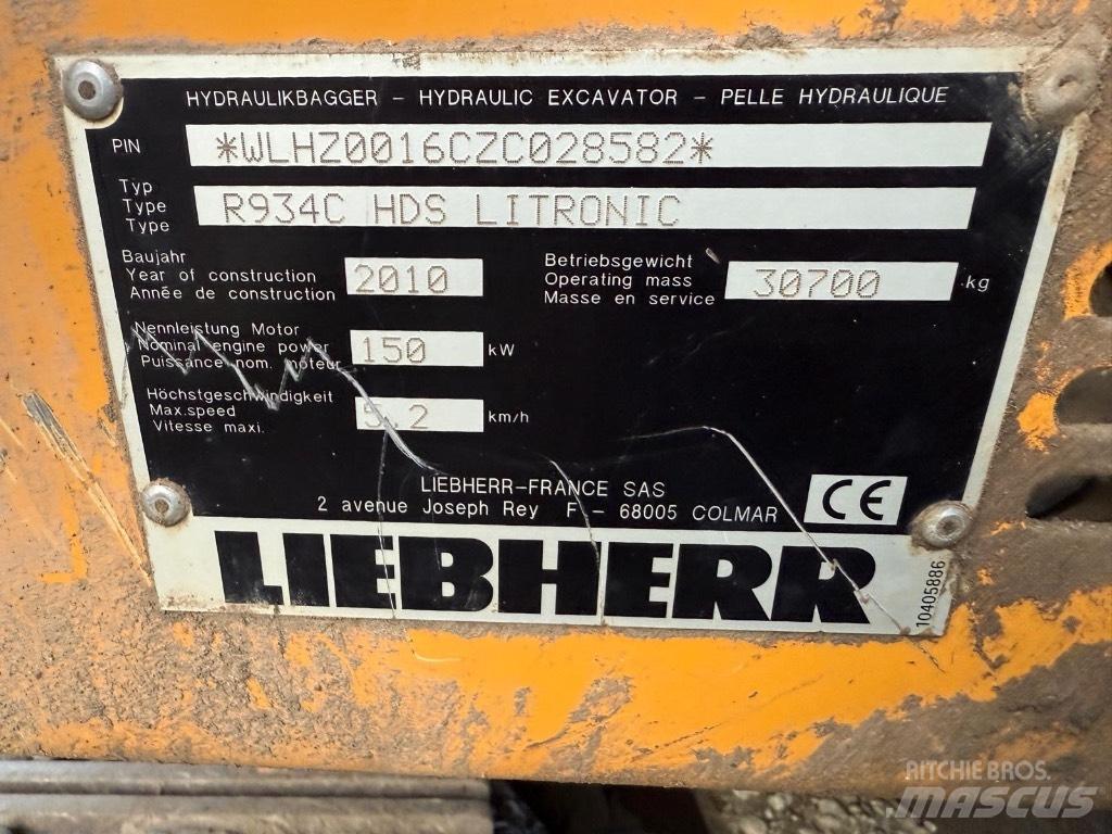 Liebherr R 934 C 履带挖掘机