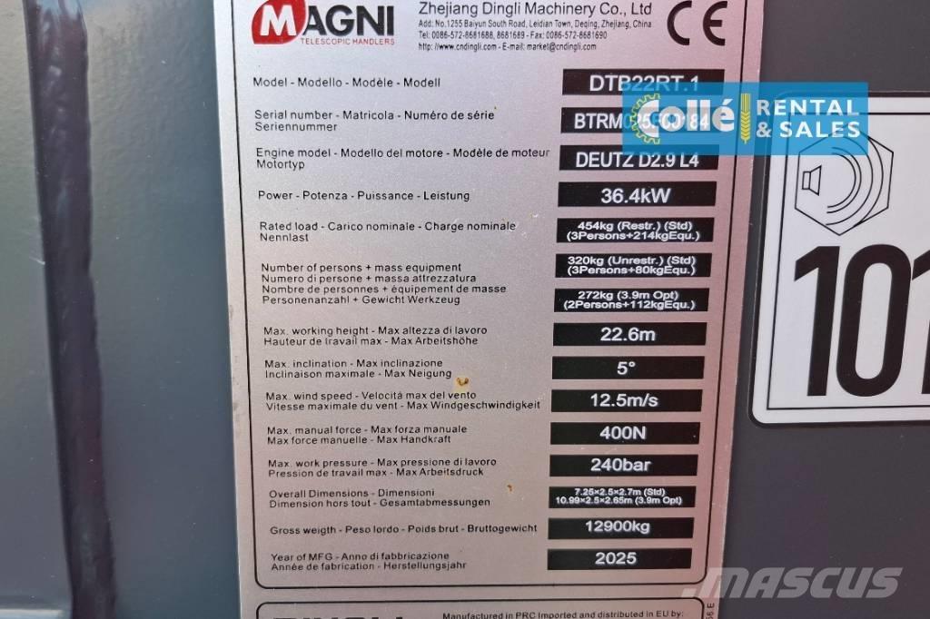 Magni DTB 22 RT | 2025 直臂高空工作平台