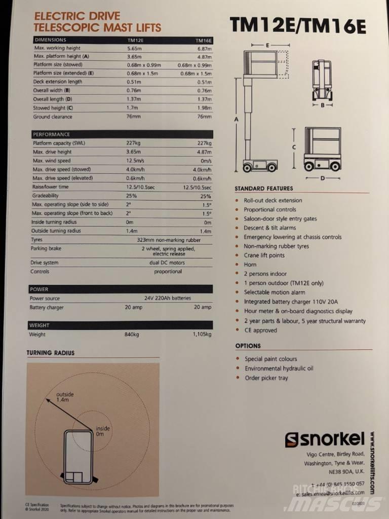 Snorkel TM 16 客货电梯