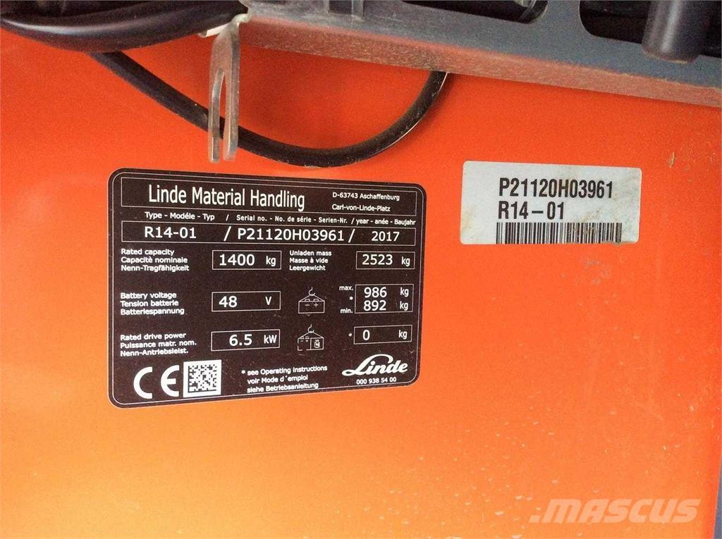 Linde R14 前移式叉车
