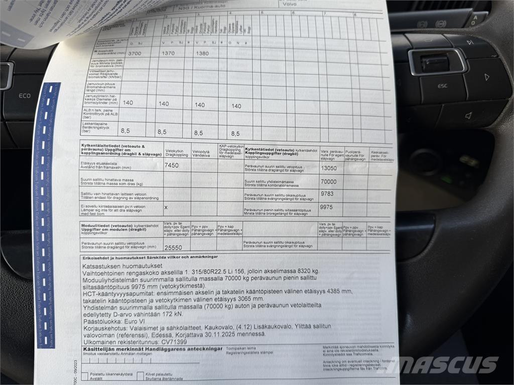 Volvo FMX 500 8X4 工程吊钩车