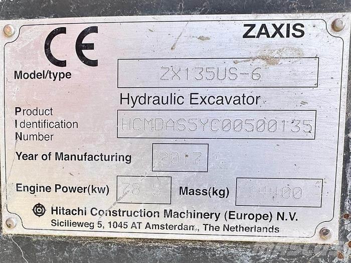 Hitachi ZX135US-6 特种挖掘机