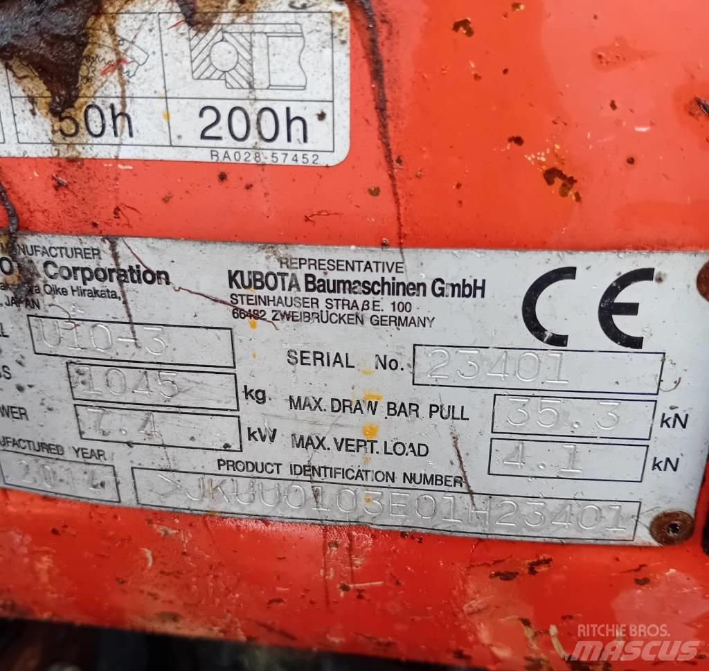 Kubota U 10-3 小型挖掘机
