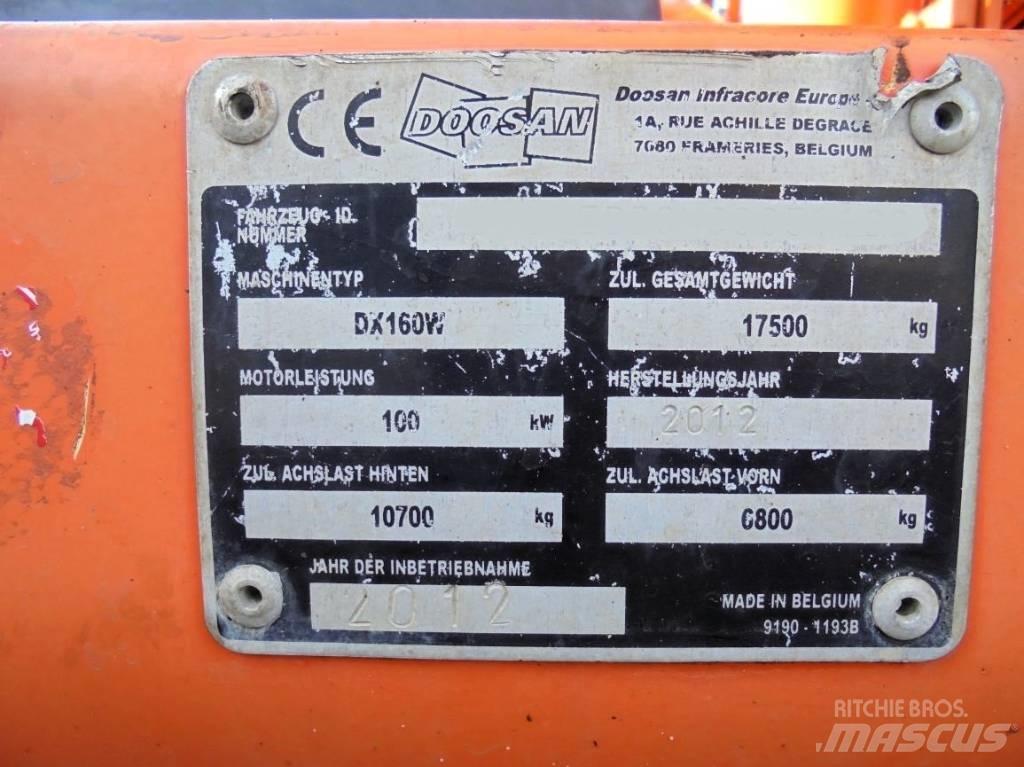 Doosan DX 160 W 轮式挖掘机