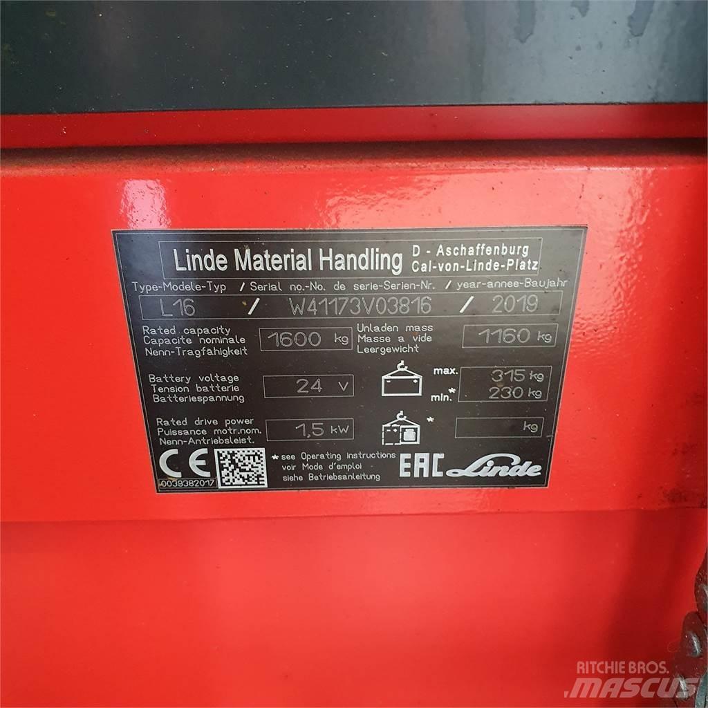 Linde L16i 手推堆垛车