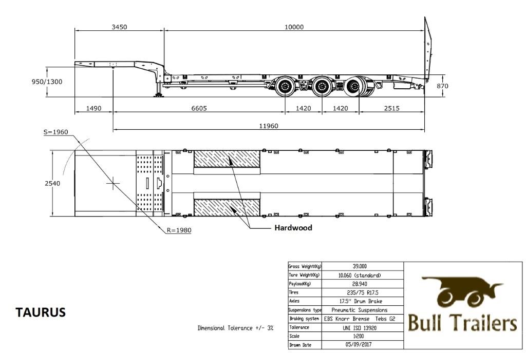 Bull Trailers Taurus 平板半挂车\侧翻自卸半挂车