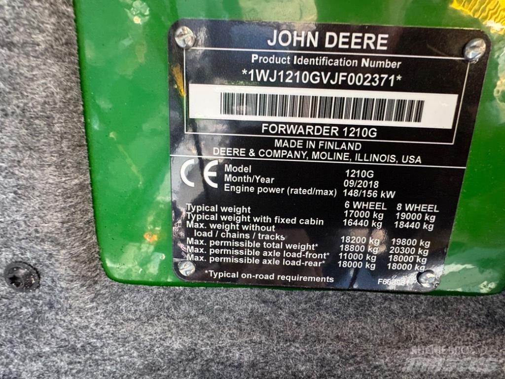John Deere 1210 G 集运机