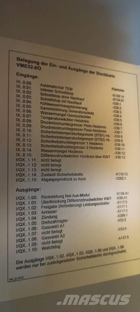 MWM TBG 620 V16 K 燃气发生器