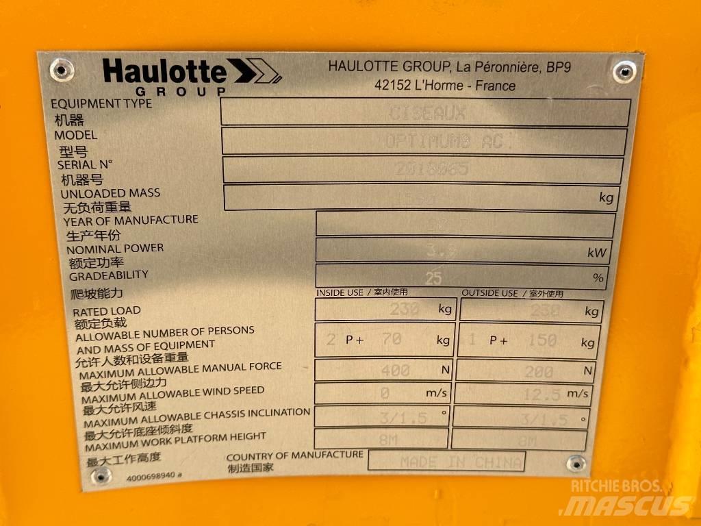 Haulotte OPTIMUM 8 剪叉式升降机